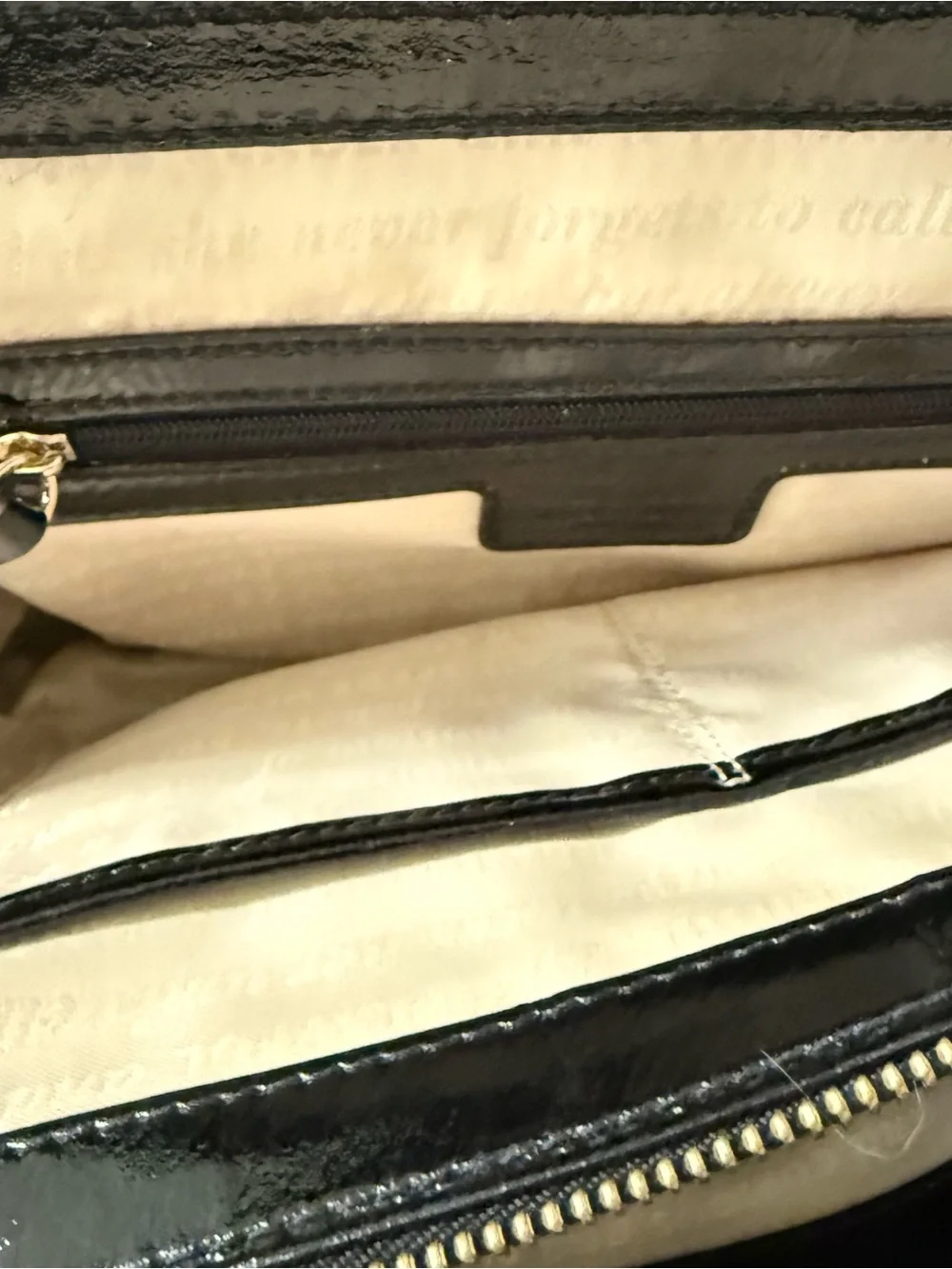 Kate Spade Black Patent Chain-Handle Shoulder Bag